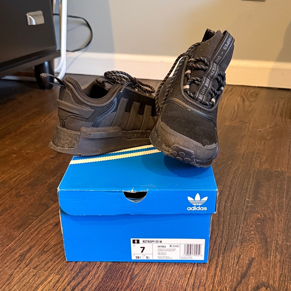 Adidas Triple Black Running Shoes